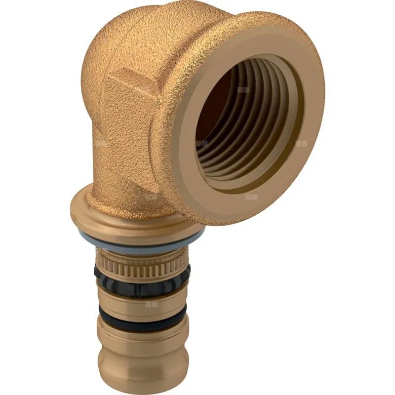 Kolano 90‘ GEBERIT Mepla, mosiądz / mosiądz, 3/4‘‘ x 26 mm (GW x końcówka wciskowa), (głębokość 29 mm) z uszczelką Tylko dziś