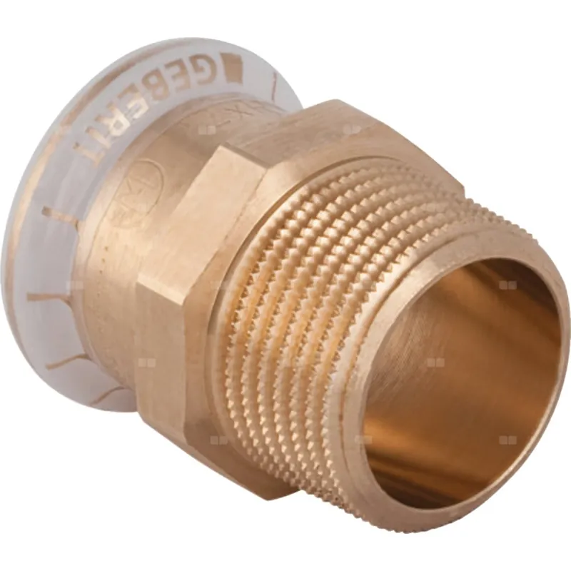 Zniżka Złączka przejściowa GEBERIT Mapress Kupfer, miedź, 1/2‘‘ x 12 mm (GZ x mufa zaprasowywana) z uszczelką