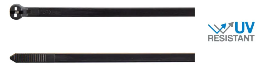 Dostępne od ręki Opaska kablowa ze stalowym zębem 100x2.5 mm BMNL1025 (100 szt.)