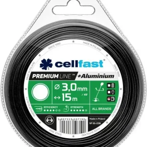 Żyłka tnąca do kosy okrągła PREMIUM LINE Cellfast 3,0 mm x 15 m 35-036 Wyprzedaż