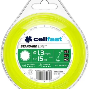 Żyłka tnąca do kosy okrągła STANDARD LINE Cellfast 1,3 mm x 15 m 35-001 Darmowy zwrot