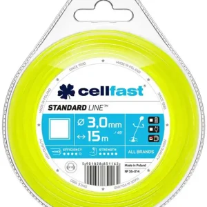 Żyłka tnąca do kosy kwadrat STANDARD LINE Cellfast 3,0 mm x 15 m 35-014 Ostatnie sztuki