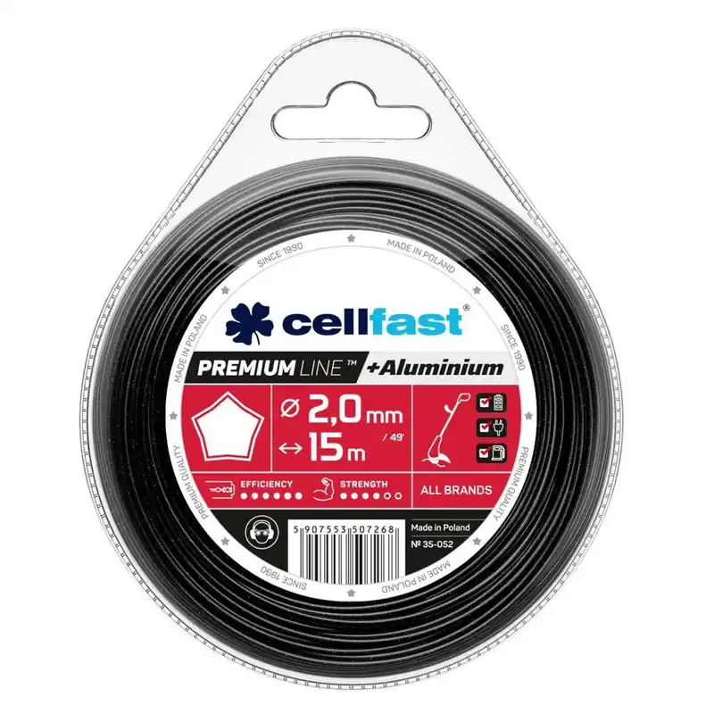 Żyłka tnąca do kosy gwiazdka PREMIUM LINE Cellfast 2,7 mm x 15 m 35-055 Obniżka ceny