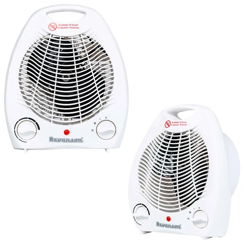 Termowentylator elektryczny farelka o mocy 2000 W z regulowanym termostatem Ravanson FH-105 Tani