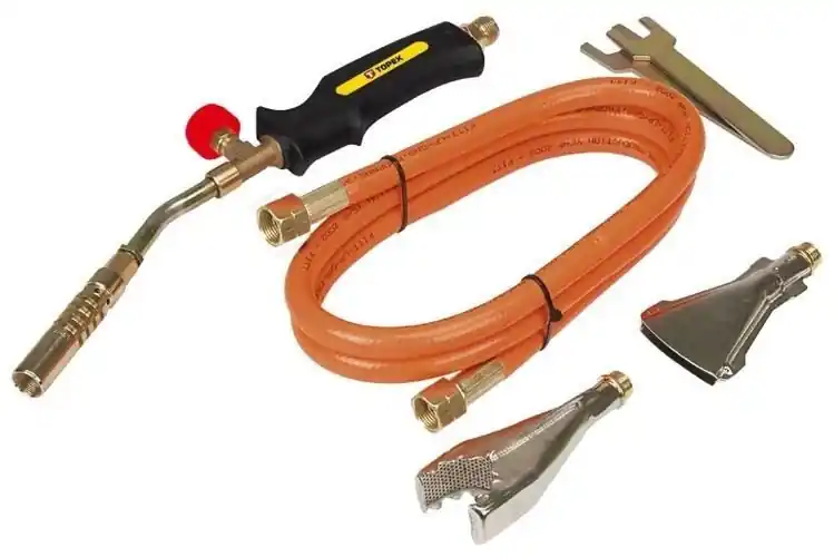 Bestseller Zestaw do lutowania o mocy 2 kW, 3 palniki, 140 g/min + wąż 1.5 m Topex 44E111