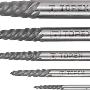 Zestaw wkrętaków do śrub o średnicy 3.3 - 9 mm 5 sztuk Topex 14A110 Ostatnia szansa