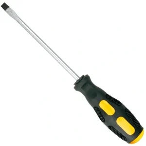 Do wyczerpania zapasów Wkrętak płaski z magnetyczną końcówką ze stali CrV o rozmiarze 8 x 200 mm Top Tools 39D645