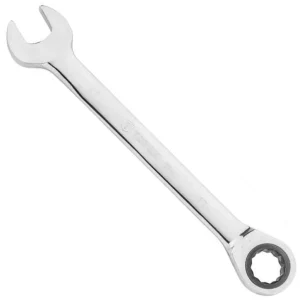 Klucz płasko-oczkowy z grzechotką ze stali CrV o rozmiarze 17 mm Topex 35D745 Premium