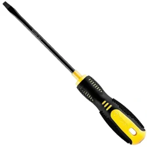 Wkrętak płaski z magnetyczną końcówką ze stali CrV o rozmiarze 4 x 100 mm Topex 39D802 Dodaj do koszyka