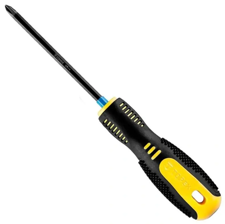 Wkrętak krzyżowy z magnetyczną końcówką ze stali CrV o rozmiarze PH1 x 100 mm Topex 39D821 Tylko do końca tygodnia