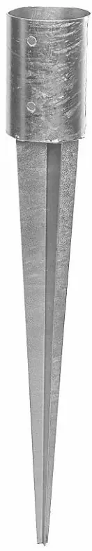 Hit cenowy Podstawa słupa wbijana okrągła KSWO o wymiarach 101 x 150 x 750 x 2 mm