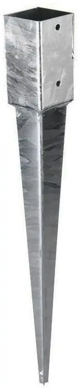Dostępne od ręki Podstawa słupa wbijana wspornik KSW o wymiarach 90 x 150 x 900 x 2 mm
