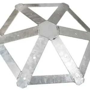Zwieńczenie do altany łącznik wieźby dachowej 6-kątny o wymiarach 300 x 220 x 5 mm Promocja