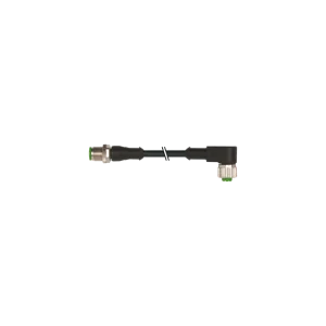 Premium M12 męski prosty / M12 żeński 90° 7000-40161-6330100