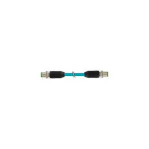 Szybka wysyłka M12 damski 0° / M12 damski 0° 8szt. ekranowany Ethernet 7700-48511-S4W0100