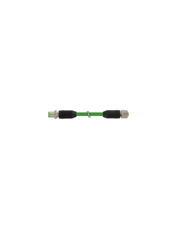 Bestseller M12 męski 0° / M12 żeński, 0°, ekranowany, Ethernet 7000-44571-7930100