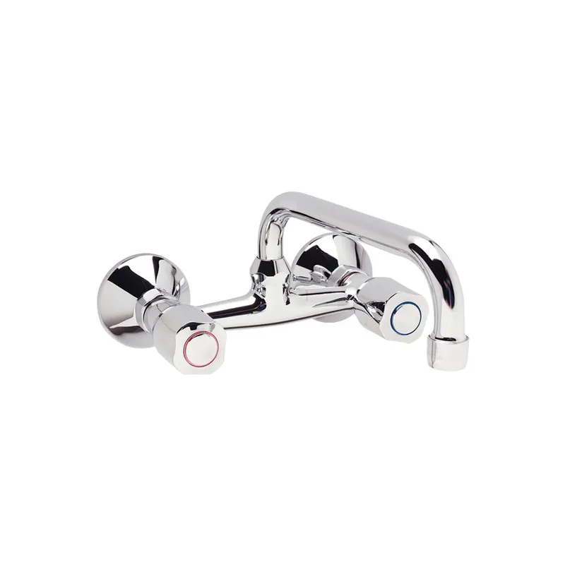 Bateria kuchenna z podwójną regulacją 275x126 mm, wylewka 258 mm 12 l/min (3 bary) - ISKAR Taniej