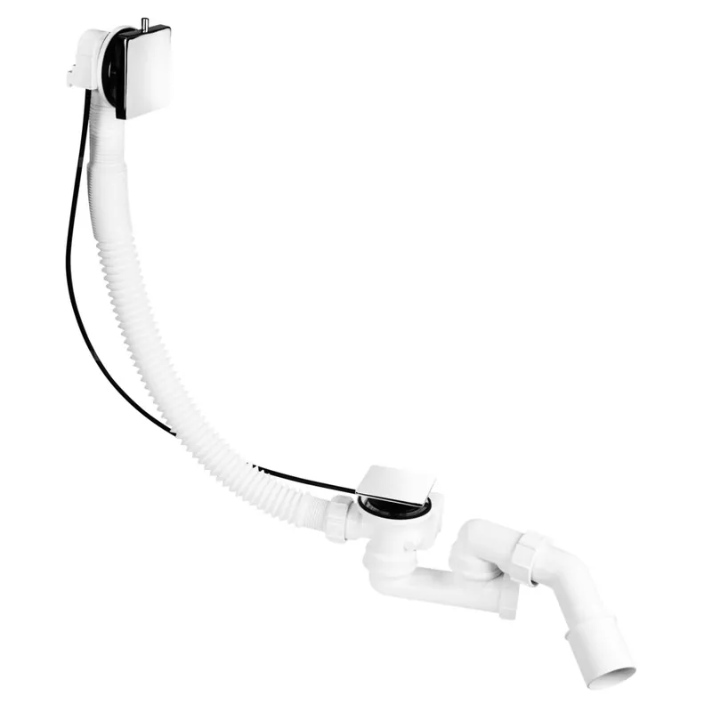 Oferta Syfon wannowy automatyczny, pokrętło mosiądz CHROM "McSlim" , przelew L-1000 mm