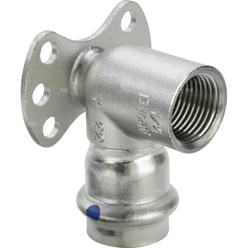 Kolano ze złączką naścienną VIEGA 23255LF, stal nierdzewna / stal nierdzewna, 1/2‘‘ x 15 mm (gw x mz) Promocja